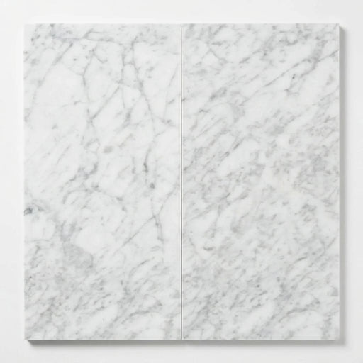 Bianco Venatino 12x24 Polished Marble Tile close-up