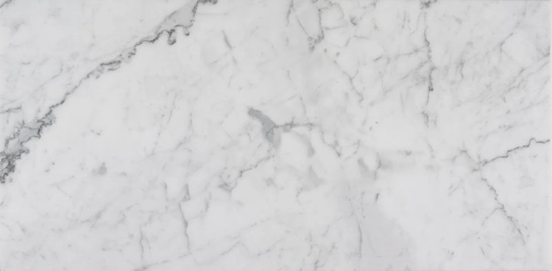 Bianco Venatino 1/2x12 Pencil Liner Honed Marble Trim