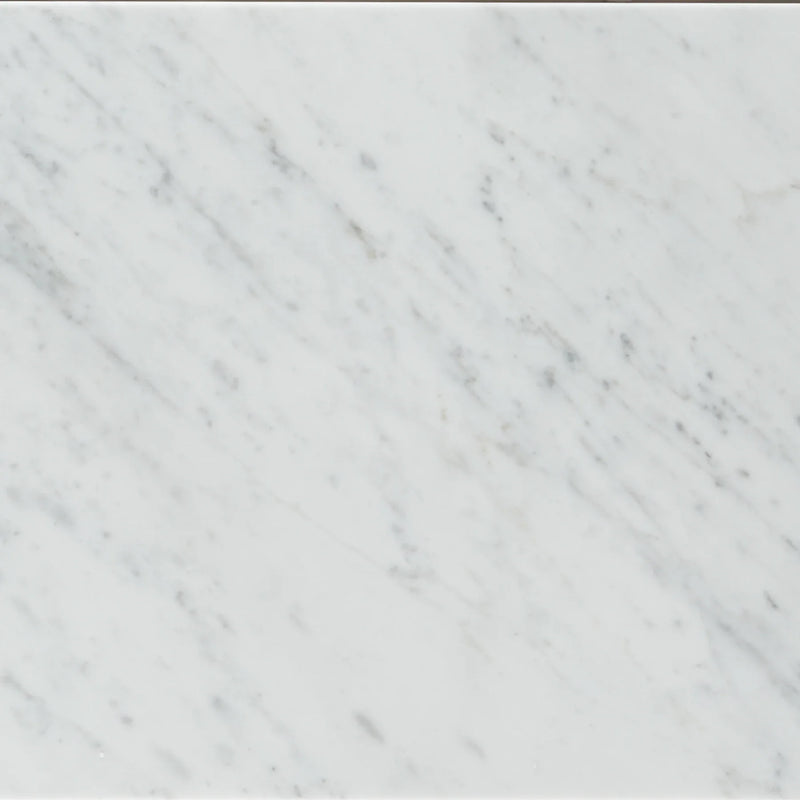 Bianco Venatino 1/2x12 Pencil Liner Honed Marble Trim
