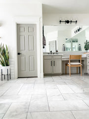 Bianco Venatino Honed 2x2 Mesh Marble Mosaic