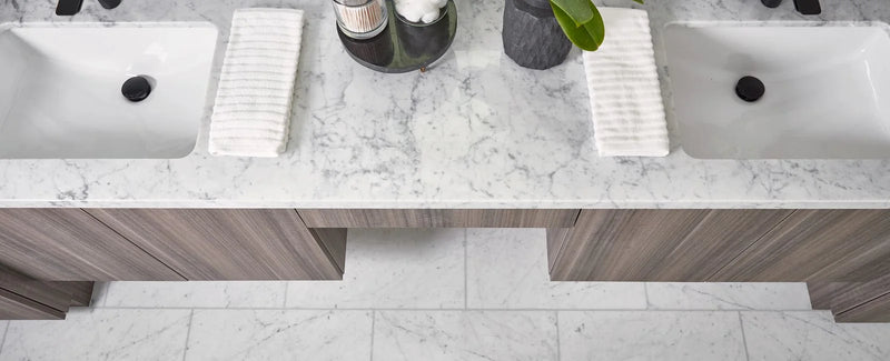 Bianco Venatino 4x16 Polished Marble Tile