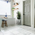 Bianco Venatino Honed 3/4x12 Dome Liner Marble Trim