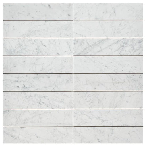 Bianco Venatino 4x16 Polished Marble Tile