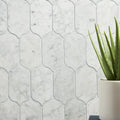 Bianco Venatino Polished 1/2x12 Pencil Liner Marble & Dolomite Trim