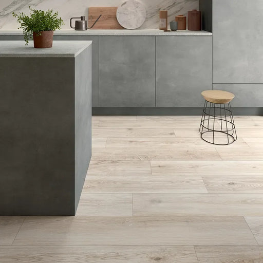 Bio Attitude Cotton 8x48 Matte Wood Look Porcelain Plank