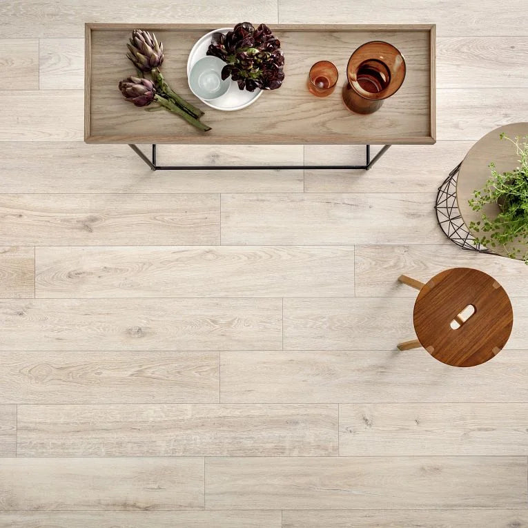 Bio Attitude Cotton 8x48 Matte Wood Look Porcelain Plank