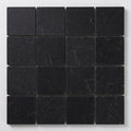 Black 2x2 Matte Marble Mosaic close-up