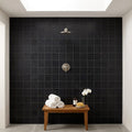 Black 2x2 Matte Marble Mosaic — Spa spa interior
