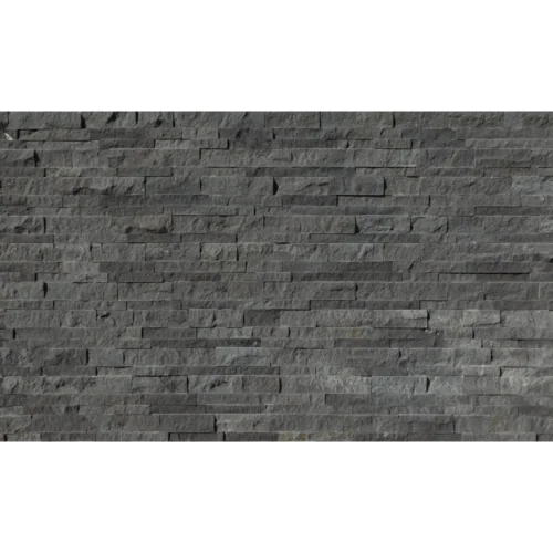 Black Basalt 2x4 Split-Face Mosaic Tile