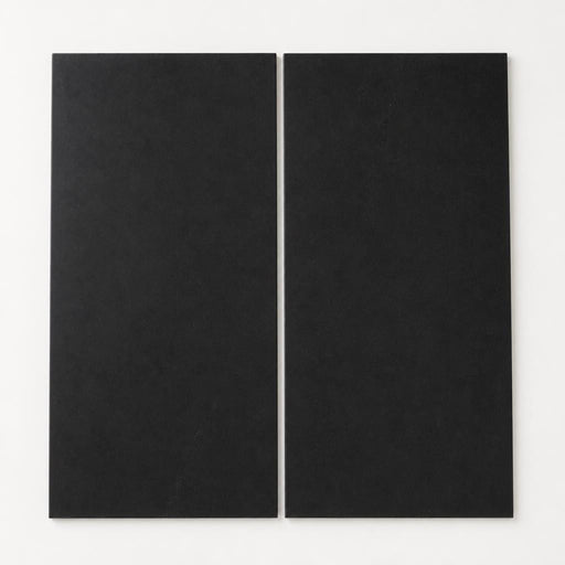 Black Basalt 12x24 Polished Tile close-up