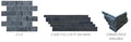 Black Basalt 12x24 Tumbled Stone Paver