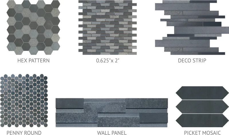 Black Basalt 12x24 Tumbled Stone Paver