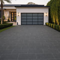 Black Basalt 12x24 Tumbled Stone Paver — Front Yard driveway