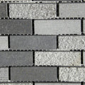 Black Basalt 2x2 Polished Mosaic Tile