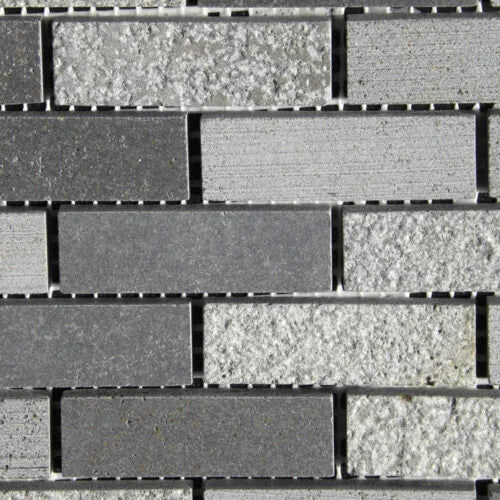 Black Basalt 2x2 Polished Mosaic Tile
