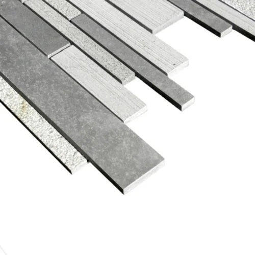 Black Basalt 2x2 Polished Mosaic Tile