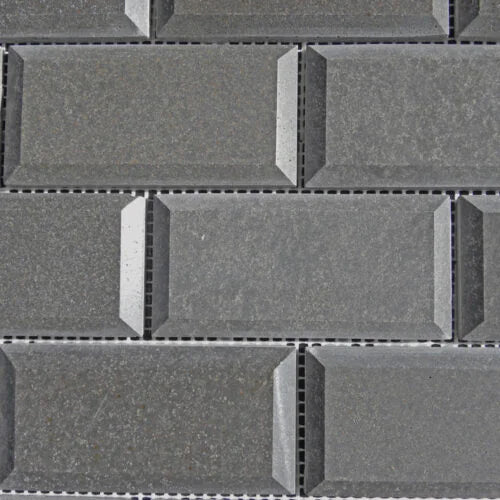 Black Basalt 2x2 Polished Mosaic Tile