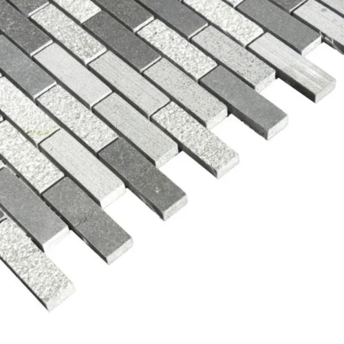 Black Basalt 2x2 Polished Mosaic Tile