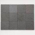 Black Basalt 2x2 Polished Mosaic Tile close-up