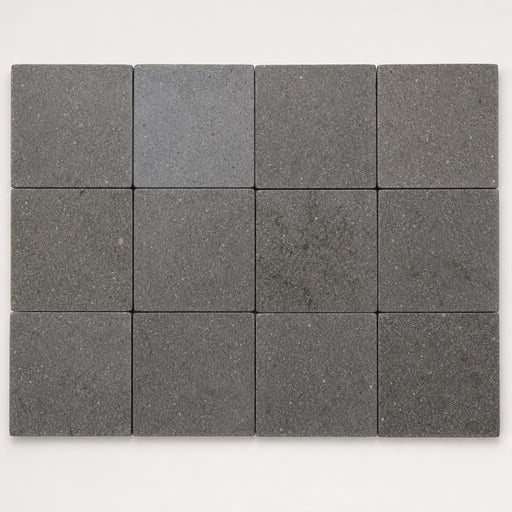 Black Basalt 2x2 Polished Mosaic Tile close-up