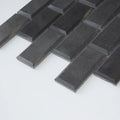 Black Basalt 2x4 Polished Mosaic Tile