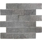 Black Basalt 7x10x7 Split-Face Corner Trim