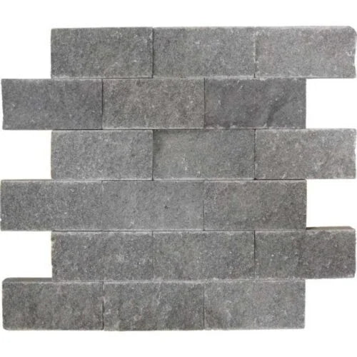 Black Basalt 7x10x7 Split-Face Corner Trim