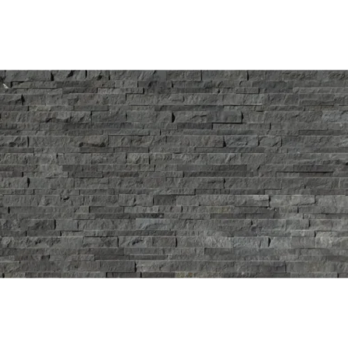 Black Basalt 7x10x7 Split-Face Corner Trim