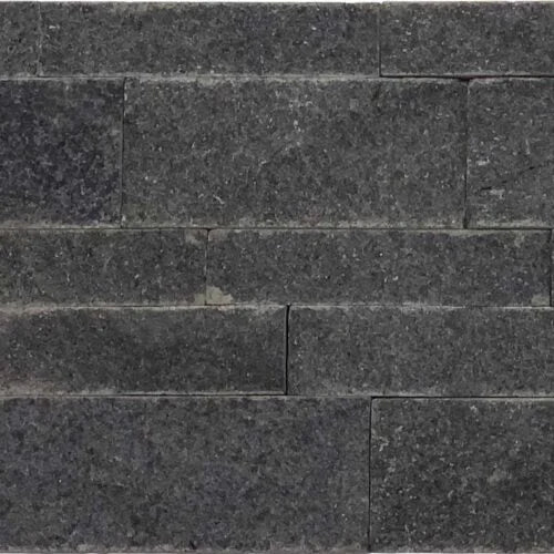 Black Basalt 7x10x7 Split-Face Corner Trim