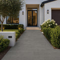 Black Basalt Paver 12x24 Tumbled 1.25 inch — Front Yard walkway
