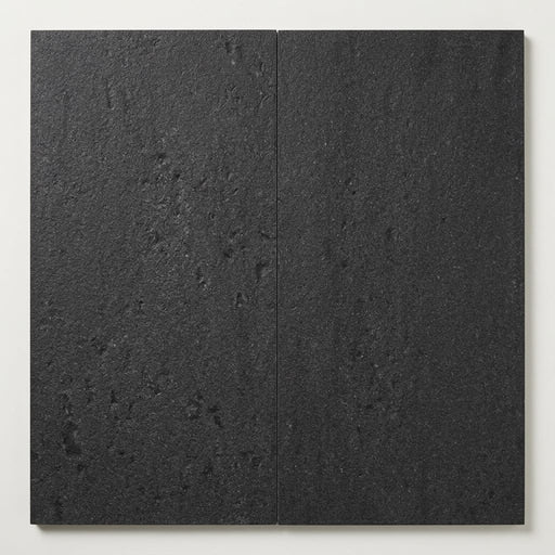 Black Basalt Tile 12x24 Flamed close-up