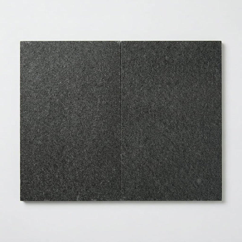 Black Basalt Tile 16x24 Flamed close-up