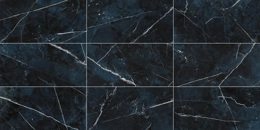 Black Calacatta 23.6x47.2 Polished Porcelain Tile