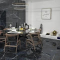 Black Calacatta 23.6x47.2 Polished Porcelain Tile