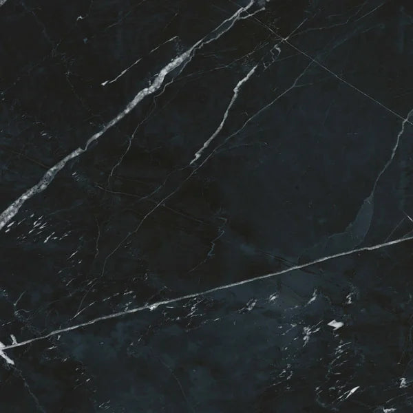 Black Calacatta 35.4x35.4 Polished Porcelain Tile
