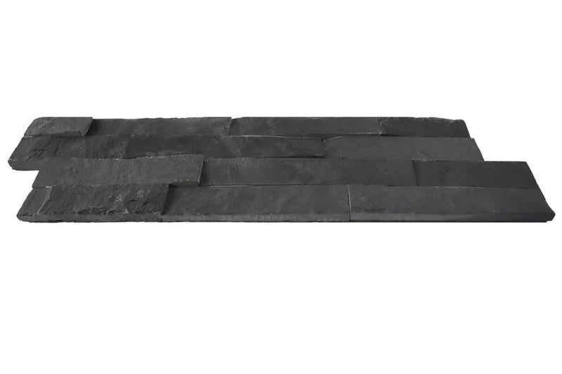 Black Fantasy 6x24 Split-Face Quartzite Ledger Stone