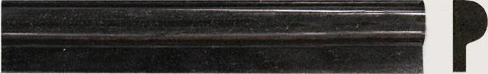 Black Rail Molding 1x2 Polished Granite Trim