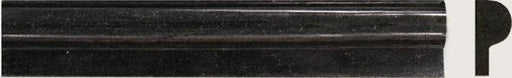 Black Rail Molding 1x2 Polished Granite Trim