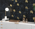 Black & Light Calacatta Rodapie Black 3.7x23.6 Polished Porcelain Trim