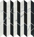 Black & Light Calacatta Mosaico Black & Light 11.8x11.8 Polished Porcelain Mosaic