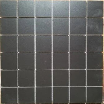 Black 2x2 Matte Marble Mosaic