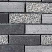 Black Pennyround Honed Basalt Mosaic Tile