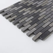 Black Pennyround Honed Basalt Mosaic Tile