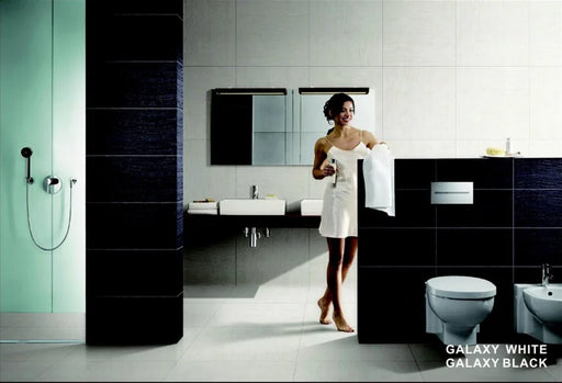 Black & White Galaxy White 12x24 Porcelain Tile