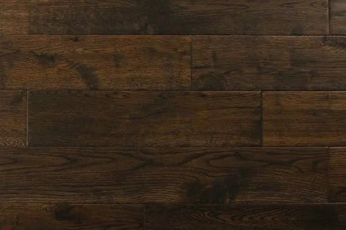 Oak Blackmoon Oak 4-3/4xRL (12-48) Hand-Scraped Urethane Oak Wood Flooring