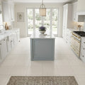 Blavet Blanc Limestone Tile 12x12 Honed 3/8 inch — Kitchen floor