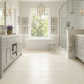 Blavet Blanc Limestone Tile 12x24 Honed 1/2 inch — Primary Bath floor