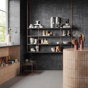 Block Dark 2x8 Matte Ceramic Tile