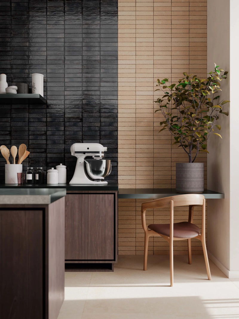 Block Mat Sand 2x8 Matte Ceramic Tile