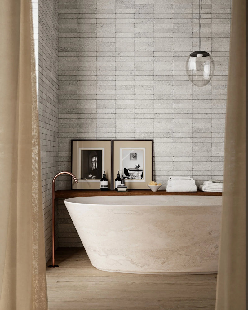 Block Jolly Trimmat Pearl 0.5x8 Matte Porcelain Tile